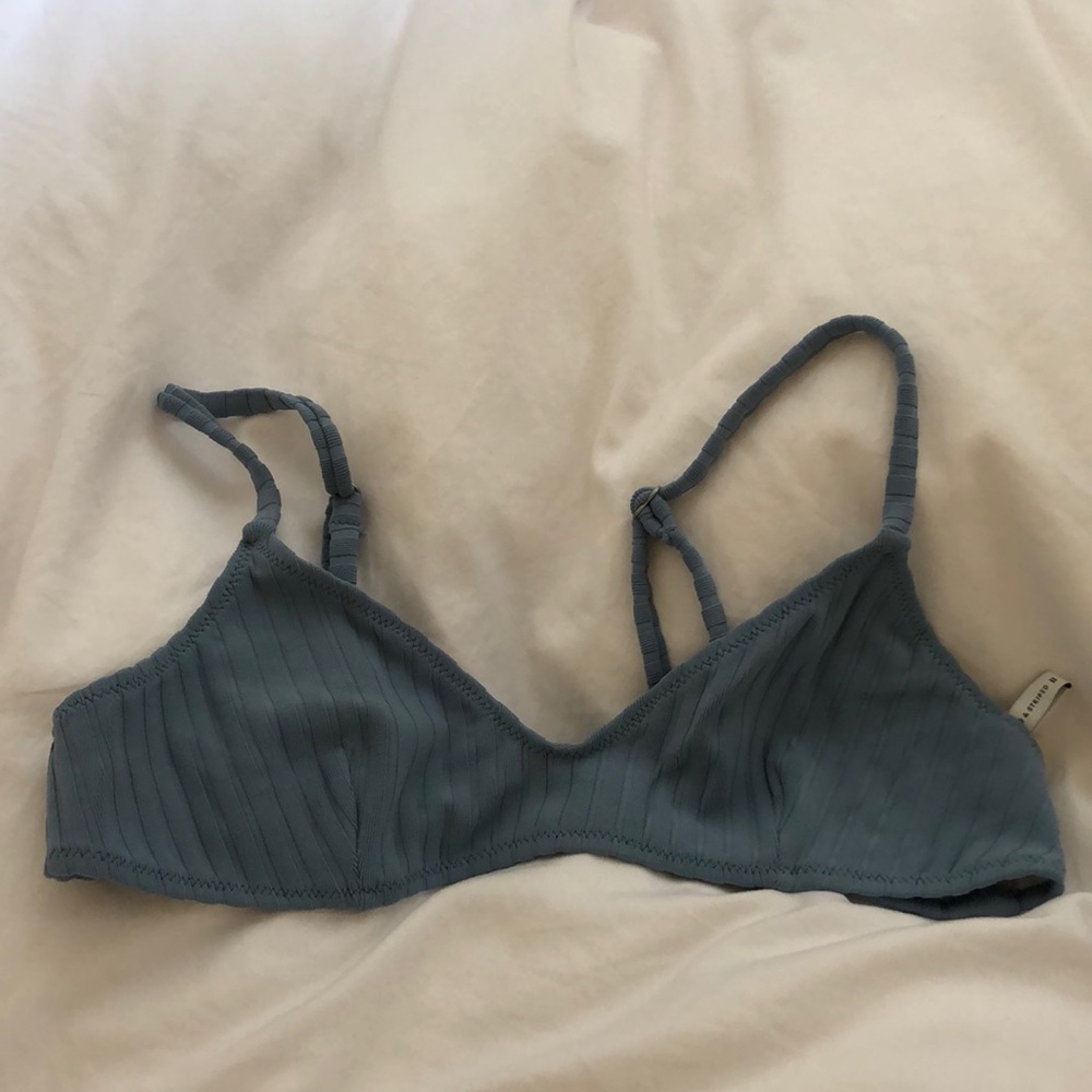 NWOT solid and striped Rachel top